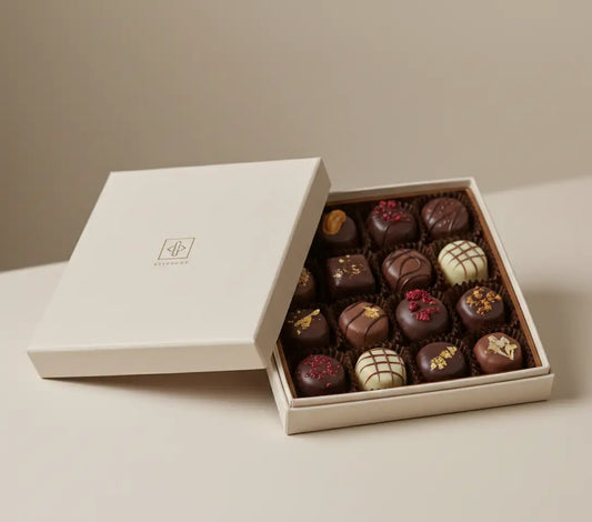 Handcrafted Artisan Chocolate Box | Premium Dark & Milk Cocoa Selection | Luxury Gourmet Gift