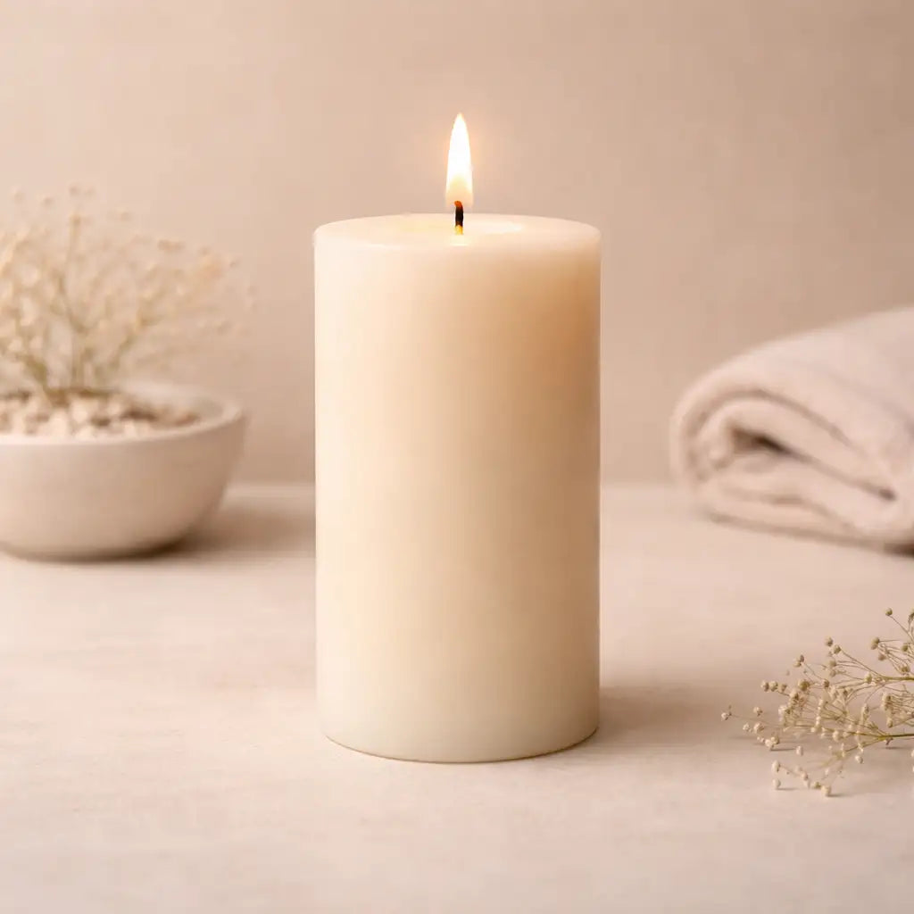 Ivory Luxe Pillar Candle